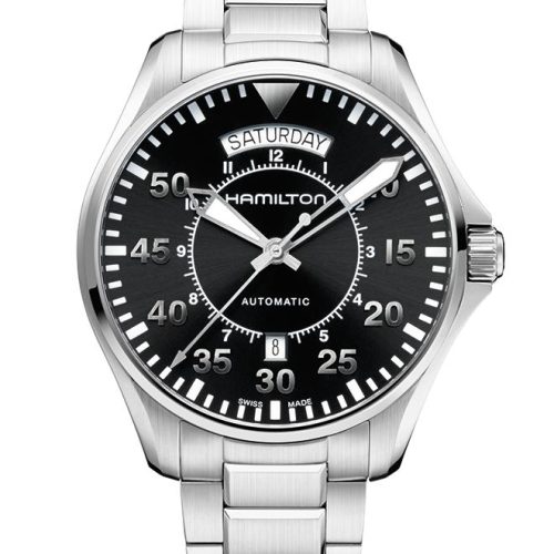 HAMILTON KHAKI AVIATION PILOT DAY DATE