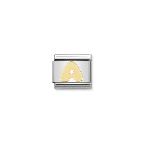NOMINATION CLASSIC LINK LETTER A IN 18K GOLD
