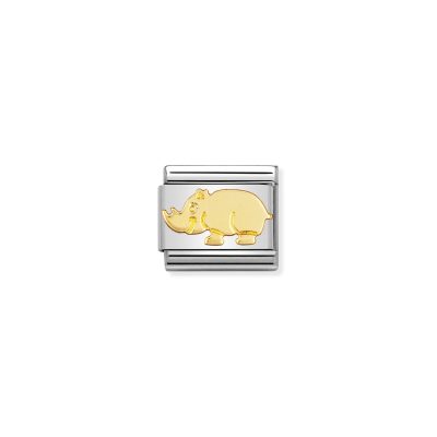 NOMINATION CLASSIC LINK RHINOCEROS IN 18K GOLD