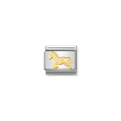 NOMINATION CLASSIC LINK HORSE IN 18K GOLD