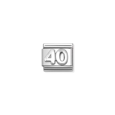 NOMINATION CLASSIC LINK, NUMBER 40, SILVER