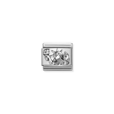 NOMINATION CLASSIC LINK STATUE OF LIBERTY RELIEF IN 925 SILVER