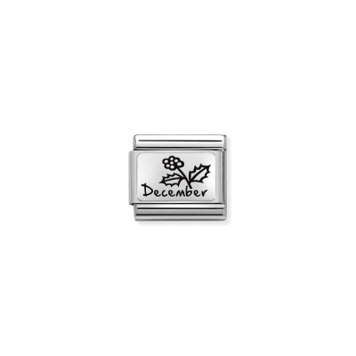 NOMINATION CLASSIC LINK DECEMBER FLOWER IN 925 SILVER