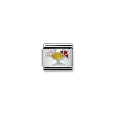 NOMINATION CLASSIC LINK COCKTAIL IN ENAMEL & 925 SILVER