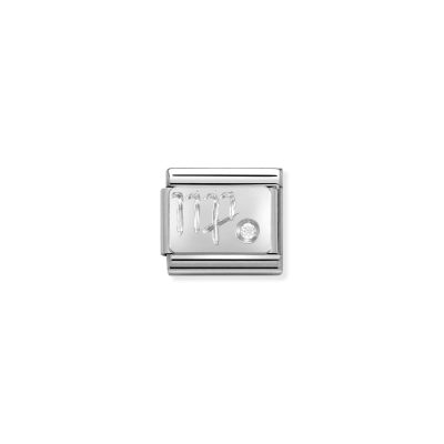 NOMINATION CLASSIC LINK VIRGO IN SILVER AND STONE