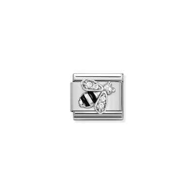 NOMINATION CLASSIC LINK, SILVER BEE WITH CZ