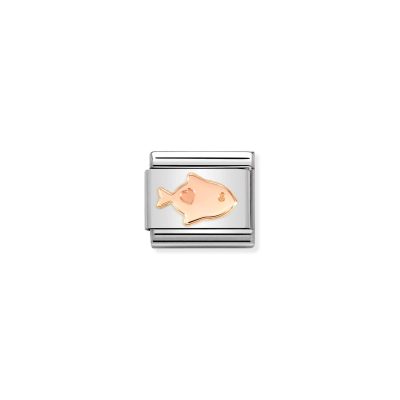 NOMINATION CLASSIC LINK FISH IN 9K ROSE GOLD