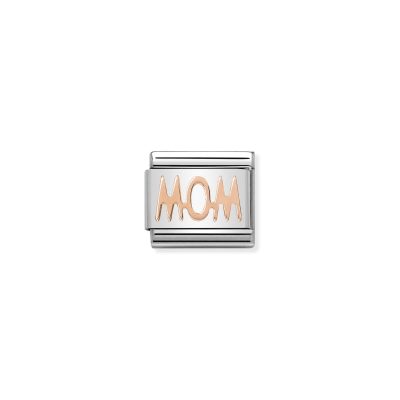NOMINATION CLASSIC LINK MOM IN 9K ROSE GOLD