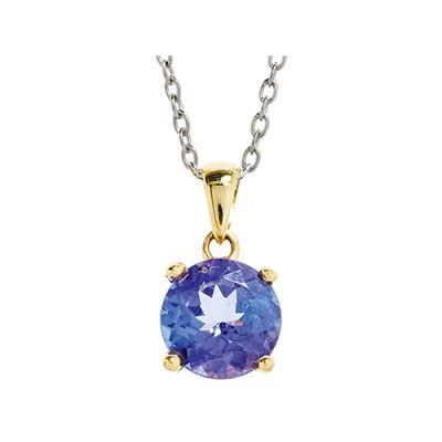 Tanzanite Pendant 18kt Yellow Gold