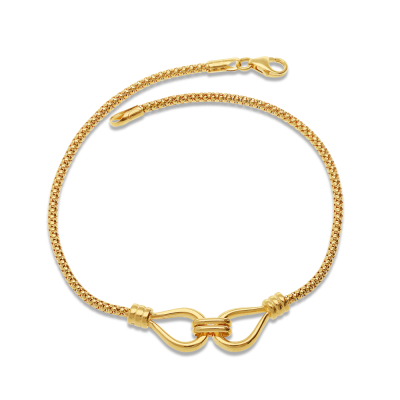 9ct Yellow Gold Love Knot Bracelet