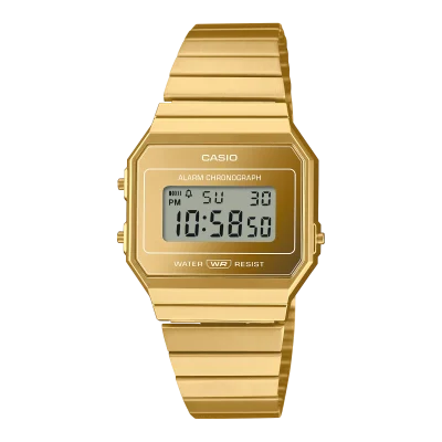 CASIO Retro STEEL GOLD SLIM