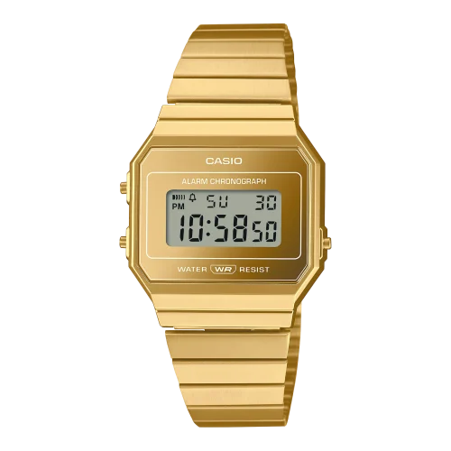 CASIO Retro STEEL GOLD SLIM
